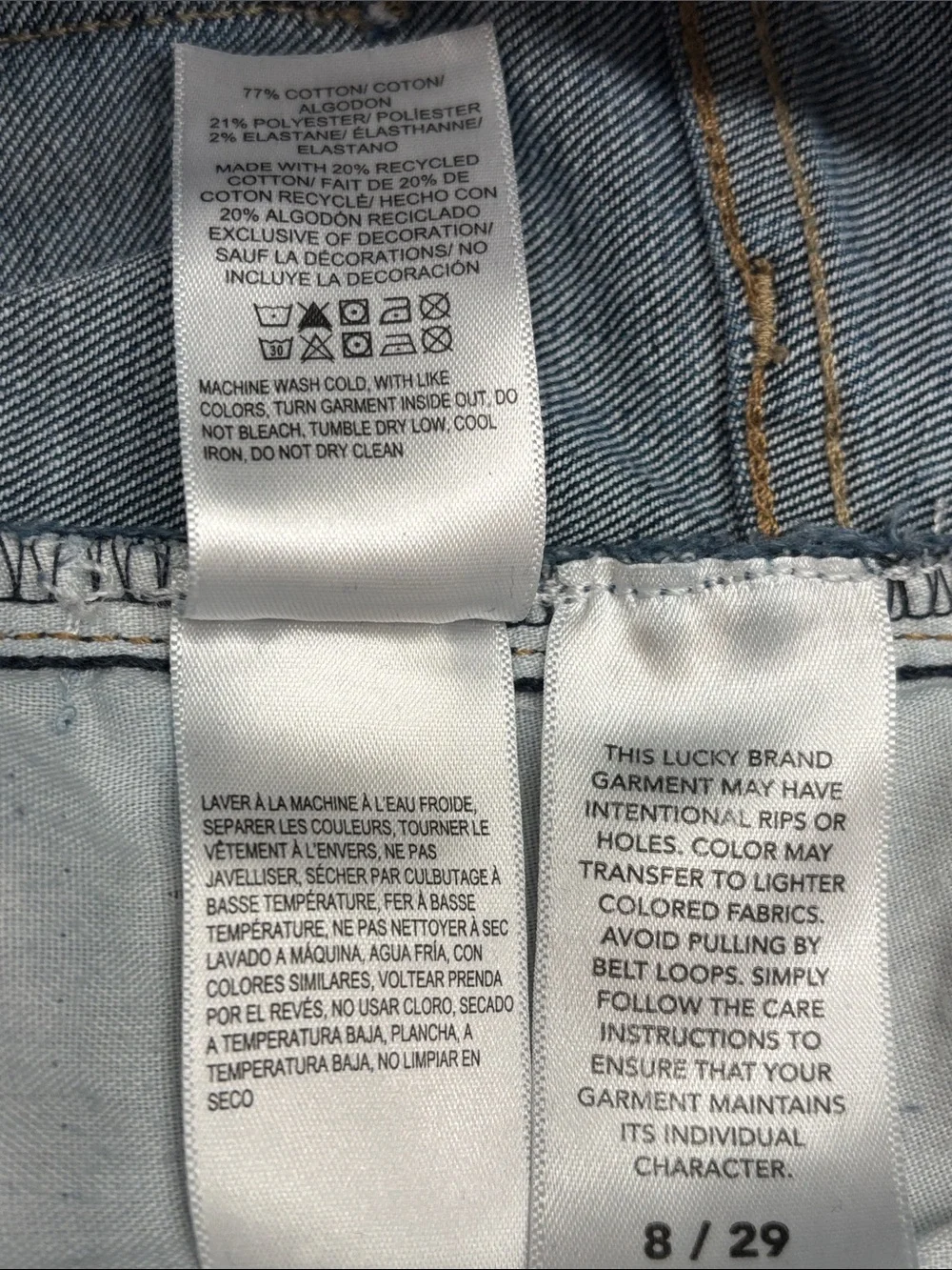 Lucky Brand Sweet Mid Rise Crop Women's Dark Indigo Jeans 8/29